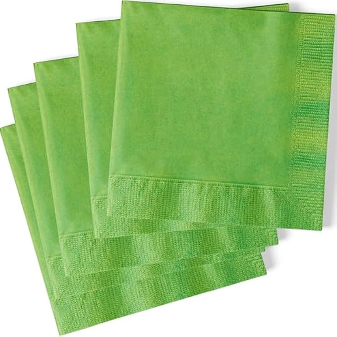 INDUSTRIES 32831 LIME GREEN BEVERAGE NAPKINS PAPER - Image 1